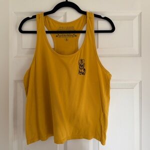 Volcom Mustard Yellow Tank Top with Graphic
